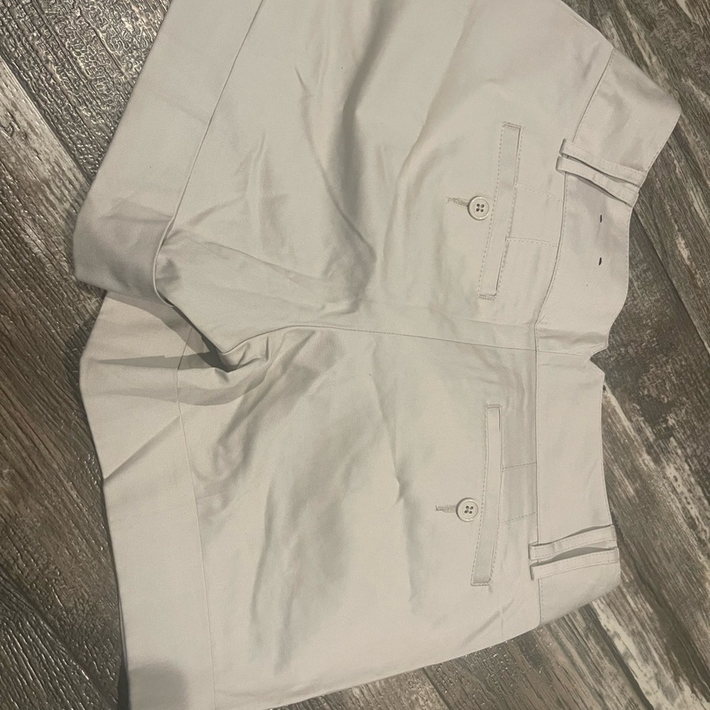 Express Cream Tailored Shorts